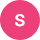 Pink circle with the letter S inside.